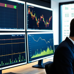 A professional individual, dressed in a modest business suit, intently analyzing real-time foreign exchange data on multiple sleek computer monitors in a modern, well-lit financial office. The screens display complex currency charts and economic indicators, with subtle, abstract digital patterns suggesting AI-driven insights. The subject is in a natural, focused pose, showcasing perfect anatomy, correct proportions, well-formed hands, and proper finger count. The overall scene is professional photography, highly detailed, and realistic. This image is fully clothed, appropriate attire, safe for work, appropriate content, and professional.