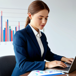 외환관리사와 글로벌 협력 사례 - **

"A confident female accountant in a modern office, wearing a modest business suit, working on a ...