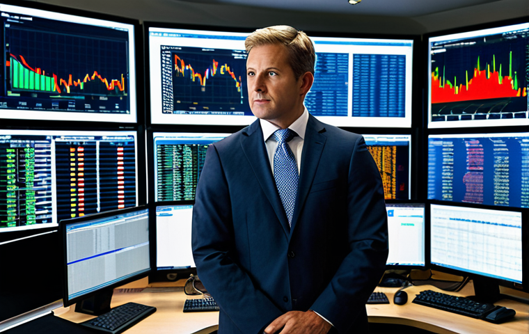 외환관리사와 성공적인 이직 전략 - **Portfolio Manager Meeting:** A portfolio manager, dressed professionally and fully clothed, consul...