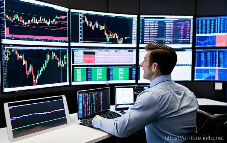 외환관리사와 외환 세금 규정 변화 - **Image Prompt 2: Navigating Forex Taxation**
    A focused individual, a man or woman of South Asia...