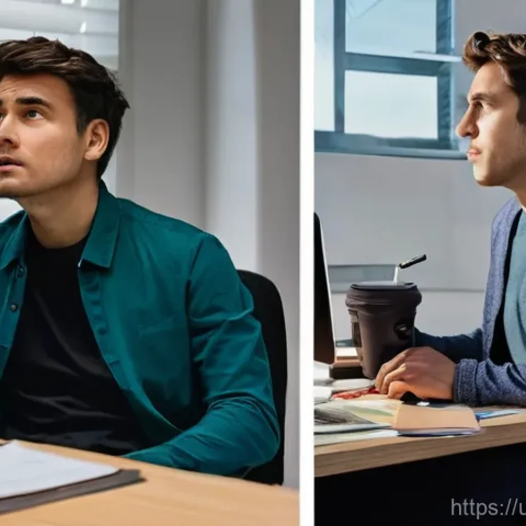 외환관리사와 직무 만족도 상승 비결 - **Prompt:** A diptych (two-panel image) contrasting two traders.
    *   **Left Panel (Unsuccessful ...