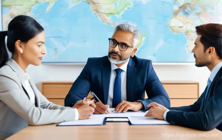 외환관리사와 국제 무역 분쟁 해결 - **Prompt:** A realistic, high-definition image of a male South Asian small business owner, possibly ...