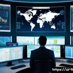 외환관리사와 외환 정책 변화 분석 연구 자료 - A detailed digital illustration of a modern Pakistani financial market scene focusing on foreign exc...