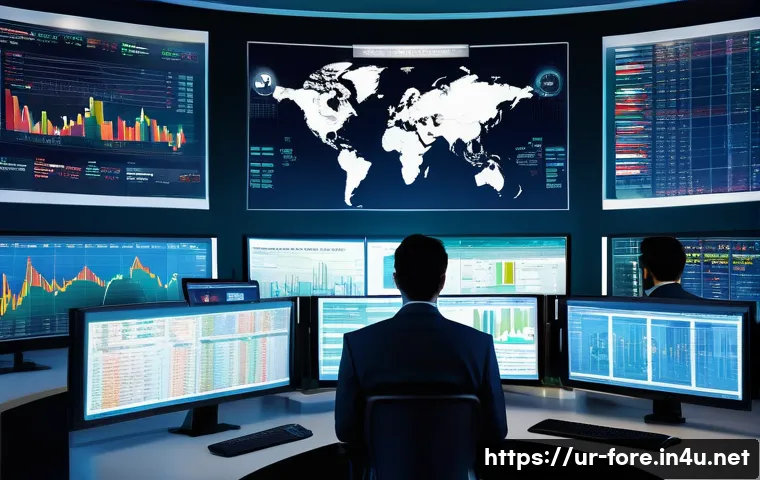 외환관리사와 외환 정책 변화 분석 연구 자료 - A detailed digital illustration of a modern Pakistani financial market scene focusing on foreign exc...