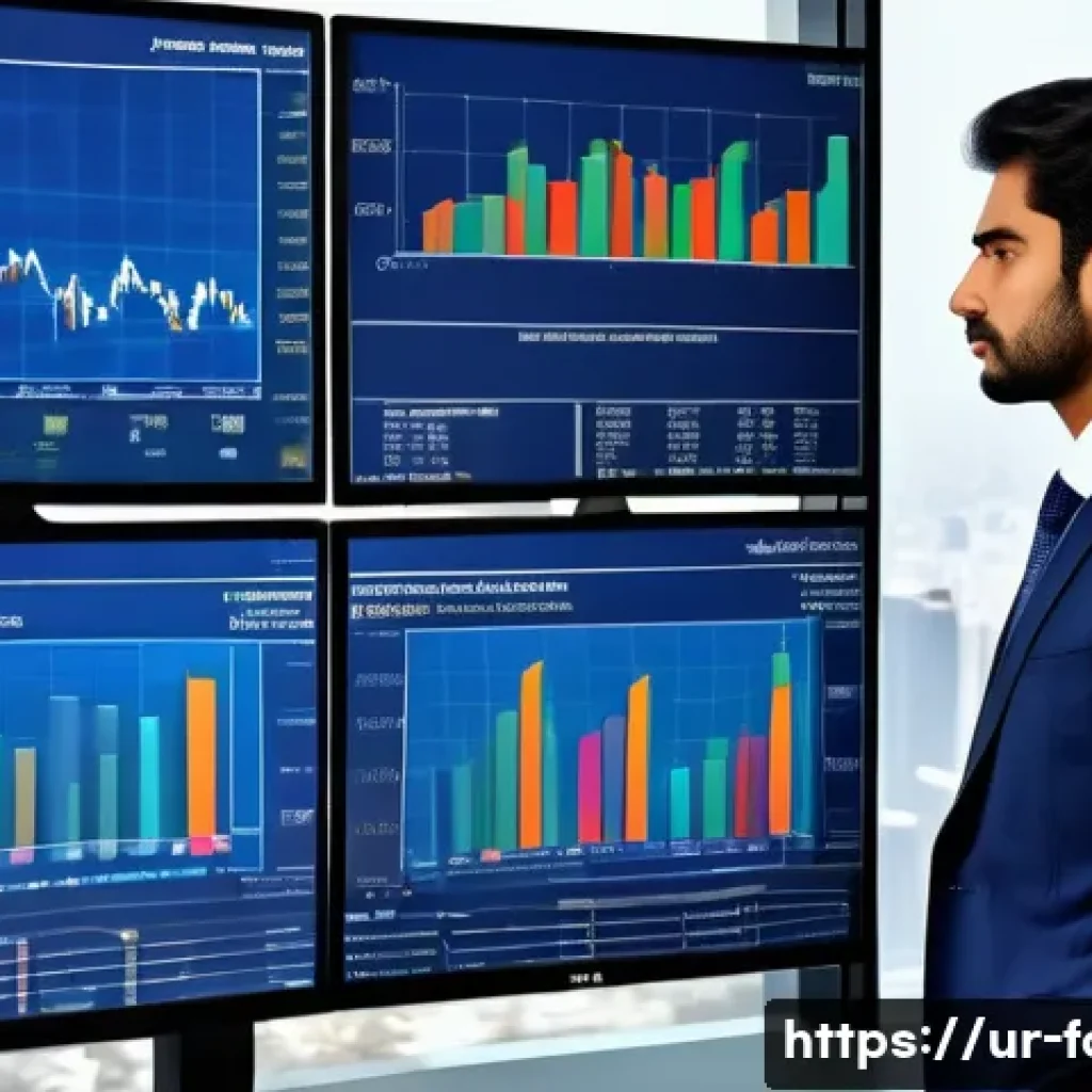외환관리사와 CFA 자격증 비교 - A professional financial analyst in a modern office setting, wearing business attire with a crisp wh...