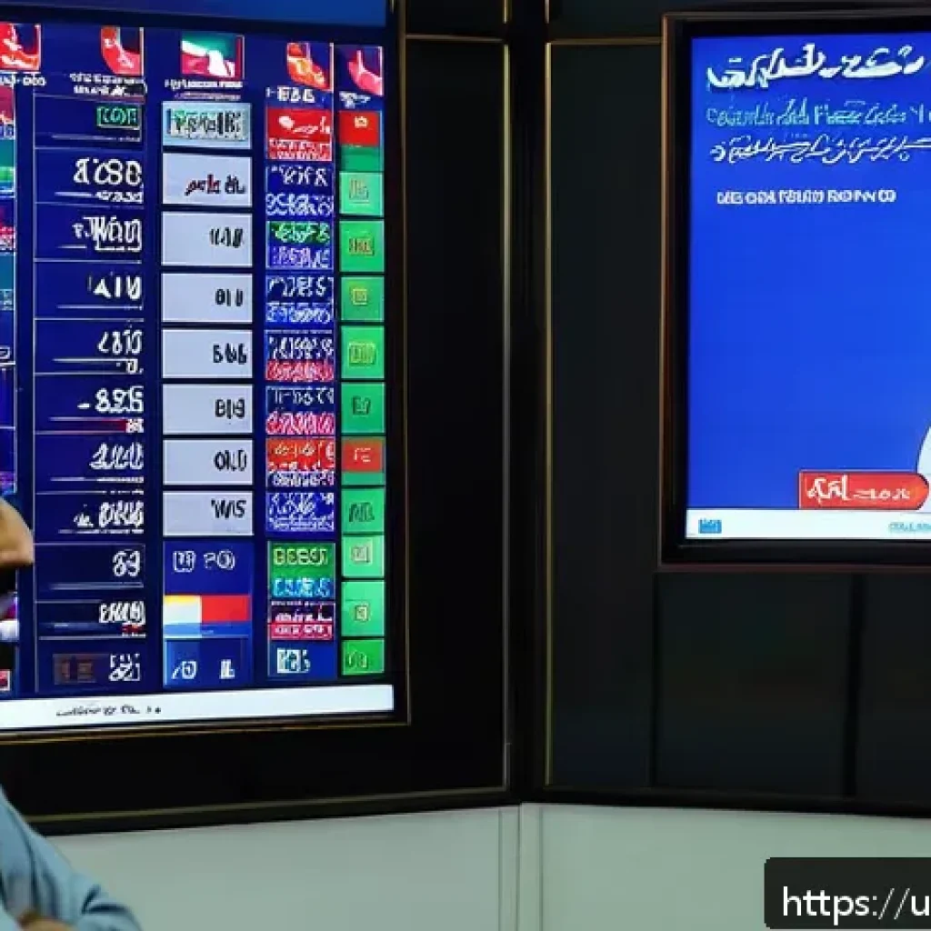 외환관리사와 외환 고객 상담 사례 - A modern financial analyst's office in Karachi, Pakistan, featuring a middle-aged South Asian man in...