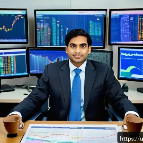 외환관리사와 금융권 자격증 비교 - A professional South Asian man in formal business attire, sitting confidently at a modern office des...